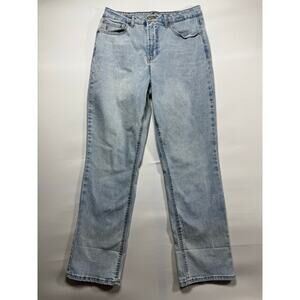 FRYE Women's High Rise Straight Crop Blue Denim Jeans - Size 10/30 (30x29)